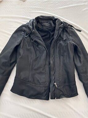 NWOT All Saints Genuine Leather Jacket size US 4